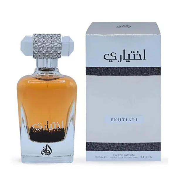 Lattafa Ekhtiari Women's EDP Perfume Spray, 100ml - Long-Lasting Floral Oriental Fragrance with Citrus, Rose, Amber & Musk Notes, Edp Liquid Perfumes