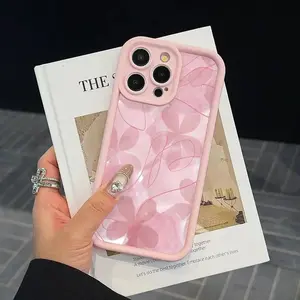 Floral Pattern Phone Case, Anti-drop Soft Phone Case, Decorative Phone Protector Cover Compatible with iPhone 11 12 13 14 15 Pro Max, Casing