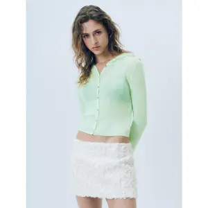 URBAN REVIVO 2026 Women's Basic Knitting Cardigan - Linen-Viscose Polyester Fabric, Long Sleeve Casual Top with Distinct Design