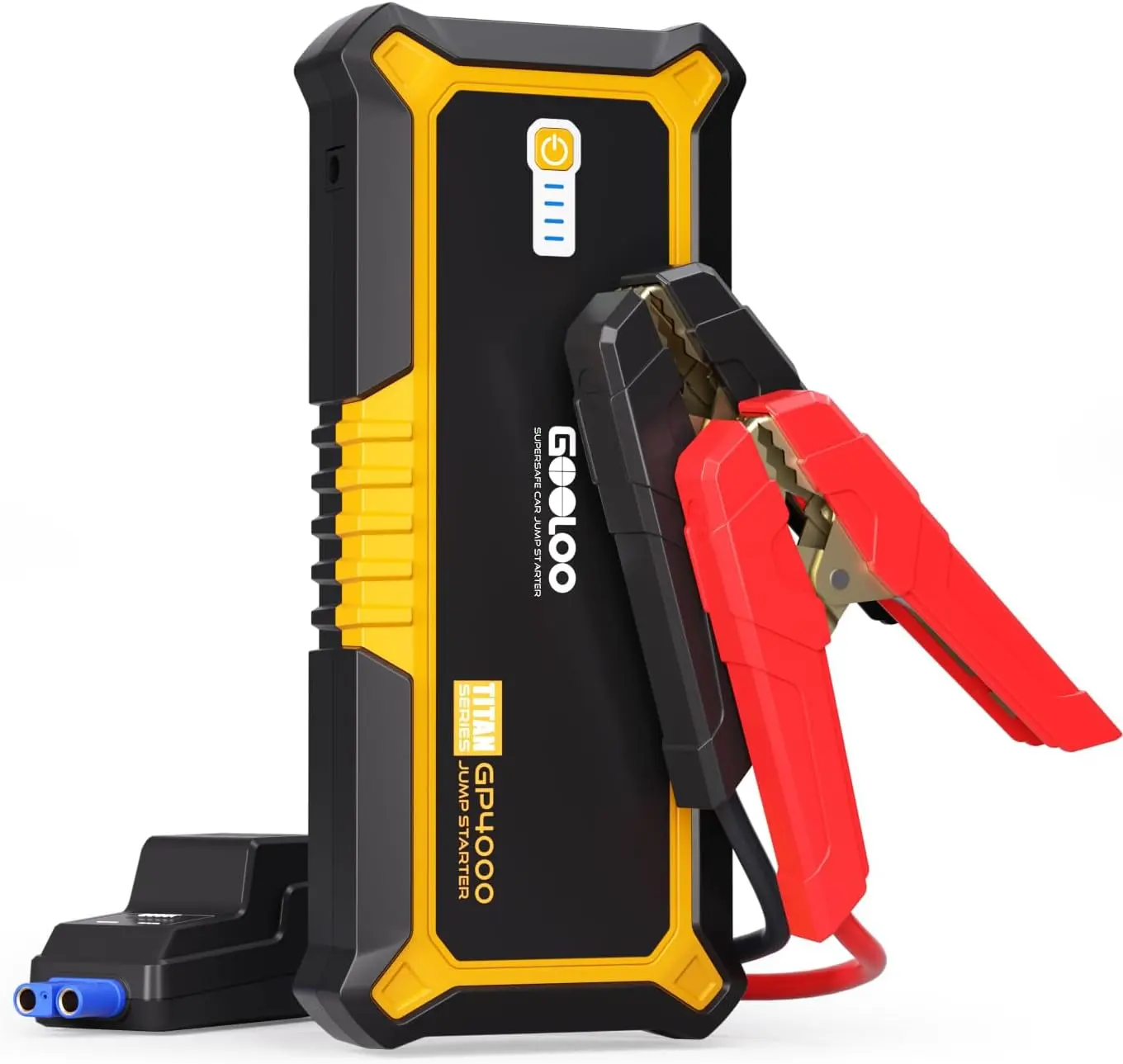 GOOLOO GP4000 4000A Car Jump Starter  Peak Current, SuperSafe 12V Lithium, Portable with USB Quick Charge. fathersdaygift