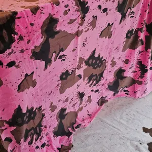 Pink Cowhide throw blanket. medium super soft warm and comfortable  for all seasons perfect gift