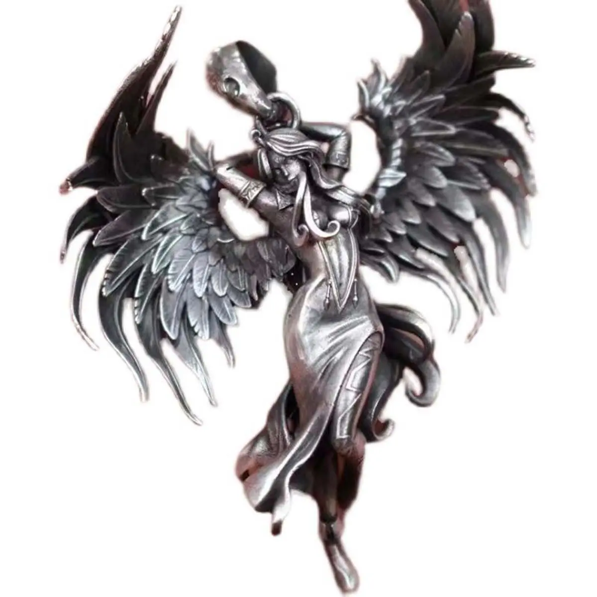 Evil angel necklace wings pendant men and women Valentine's Day gift personalized versatile fashion necklace