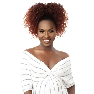 Outre Synthetic Drawstring Ponytail - 4A Kinky Koils 14"