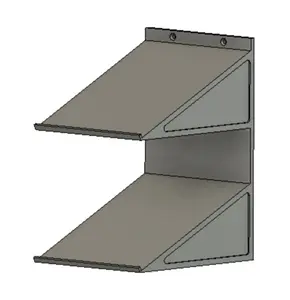 1:24 Nascar Diecast Perpendicular Shelf - 4 Car - 3d Printed