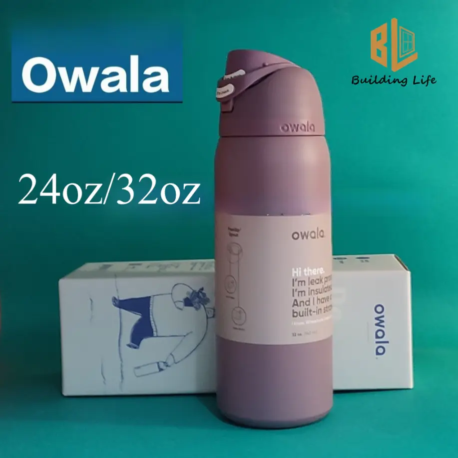 Owala FreeSip Purple Tumbler 24oz/32oz Stainless Steel Insulated Leakproof Straw Travel Sports Cup