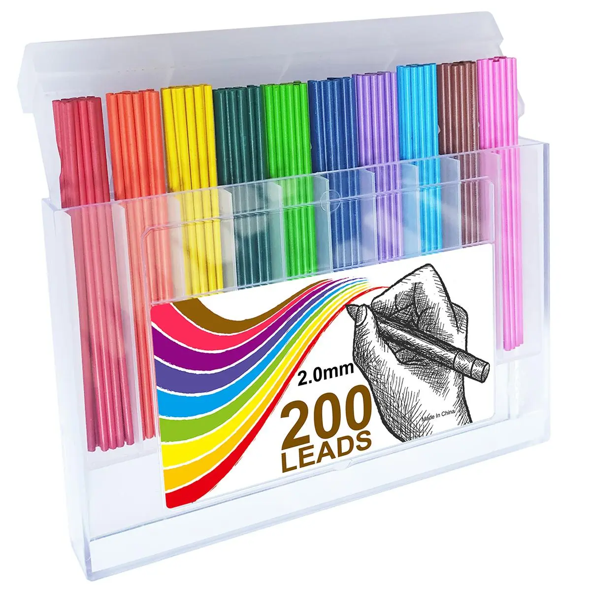 Colorful Lead Pencil Set, 1 Set Including 10 Colors Lead Pencil & Random Color Pencil Sharpener & Storage Box, Art Drawing Supplies for Home School Office Dormitory, Drawing Pencils Set, Drawing Tools