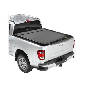 VEVOR Retractable Tonneau Cover, 5.5 ft Hard Retractable Tonneau Cover with Built-in Drainage Pipe for 2021-2024 Ford F-150 Crew Cab , Customized Hard Tonneau Cover with Double-Lock & T-Slot