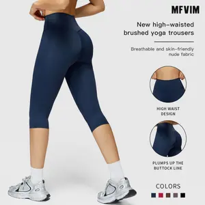 MFVIM Women's Solid High-Waisted High-Stretch Leggings for Women - Tummy Control Yoga Pants, Gym Activewear for Indoor, Outdoor Use, Leggings Women