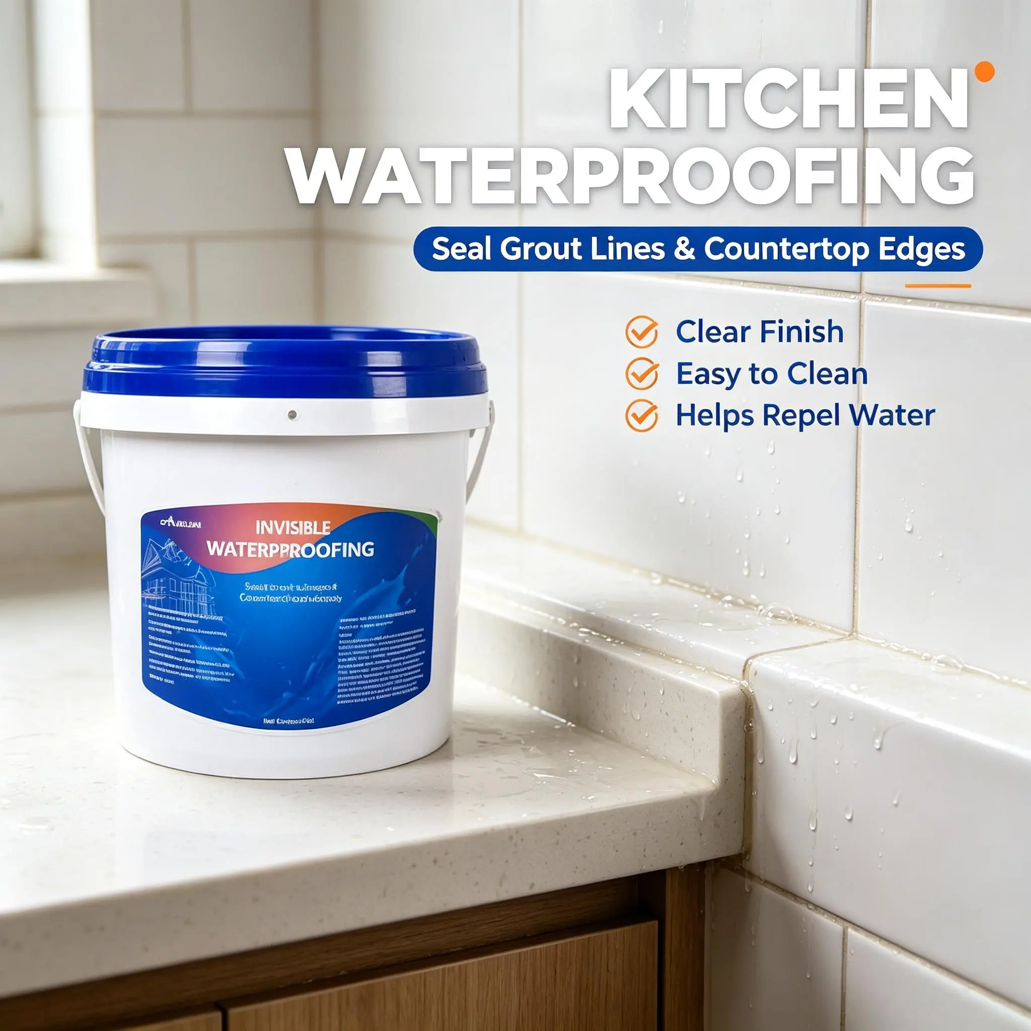 Invisible Waterproof Sealant with Brush - No-Demolition Upgrade Pack for Indoor Daily Home Leak Repair, Transparent Water-Resistant Coating (176.3oz, 88.18oz Options)