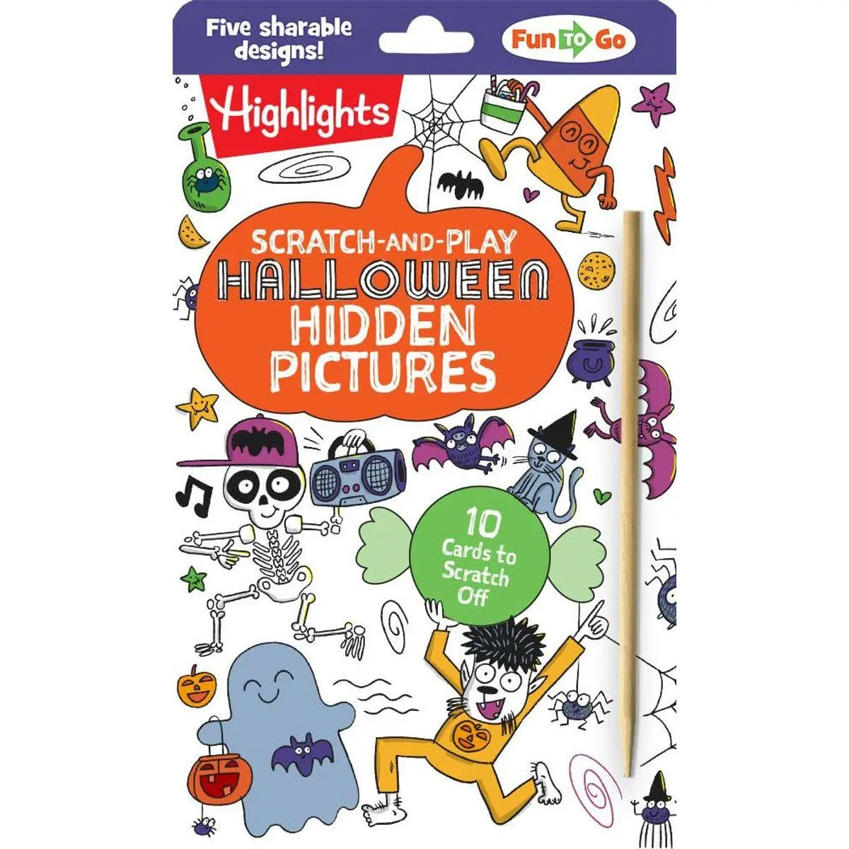Scratch-and-Play Halloween Hidden Pictures: Halloween Gift for Kids Ages 6 and Up Featuring 10 Scratch-Off Hidden Pictures Cards with a Stylus for On-the-Go Halloween Activities Paperback – July 2, 2024