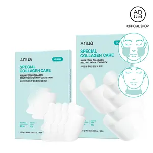 [Anua Official Shop] PDRN Collagen Melting Patch For Glass Skin, Face and Neck Duo Patch I 99% Pure Collagen Patch for Face and Neck, Lifting & Firming Skin Care, Rejuvenating skin, Korean Skincare