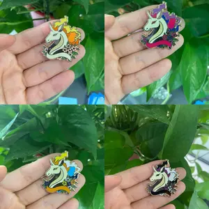 Rapidash Pride Enamel Pins - LGBTQIA+ Pokemon Inspired Hard Enamel Pin Collection for Clothes and Accessories
