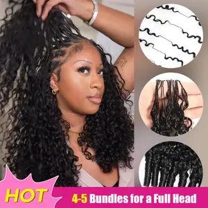 ISEE HAIR Crochet Hair Human Hair Extensions Miracle Knots Pre-Separated 50g/Pack– Knotless Boho Braids, 4-5 Packs for Full Head, Multiple Curly & Wave Textures Protective Hairstyles For Black Women Vacation Hair #Summervibes#ISEECrochetNewArrivals