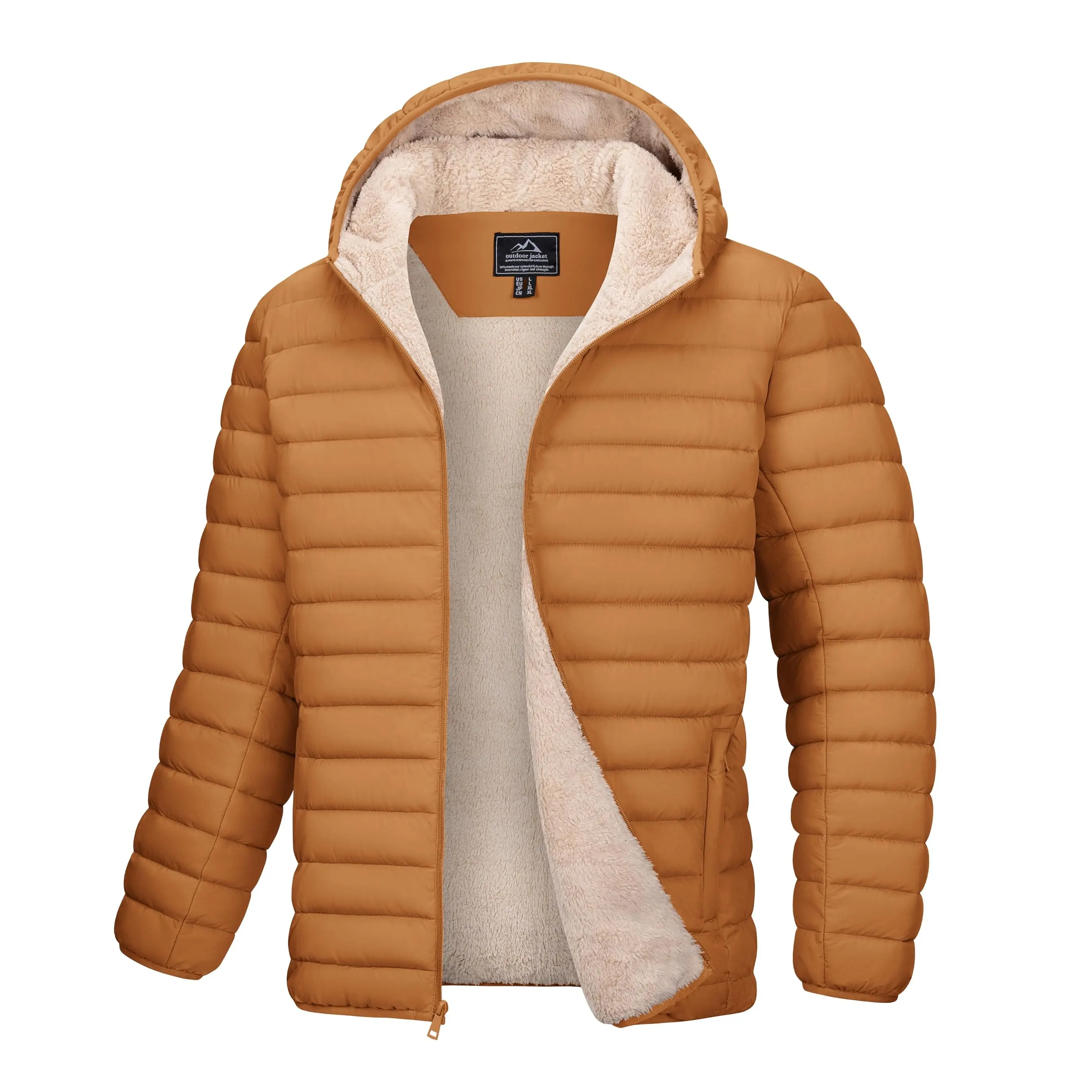 MAGCOMSEN Men's Puffer Down Jacket - Hooded, Sherpa Lined, Waterproof, Water Resistant, Zip Closure, with 1 Hidden Inner Pocket Winter Coat MAGCOMSEN Men's Puffer Down Jacket - Hooded, Sherpa Lined, Waterproof, Water Resistant, Zip Closure, with 1 Hidden Inner Pocket Winter Coat