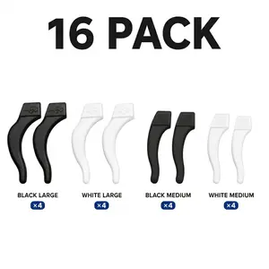 16 Pack Silicone Anti-Slip Eyeglass Ear Grip - Non-Slip Temple Tip Retainer for Sunglasses, Reading Glasses - Festive & Home Party Gift (Home, Festive & Party Supplies Category)