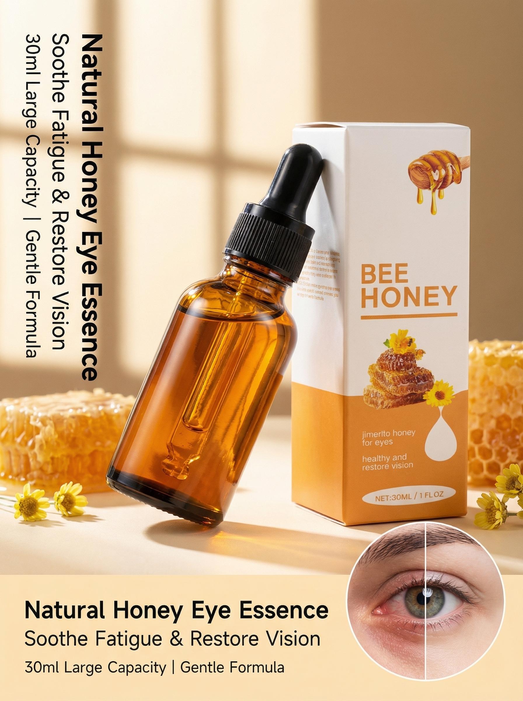 Honey Eye Care Hydration,Natural Hydration with Bee Honey, Moisturizes Refreshes Eyes, Gentle Formula for Daily Use