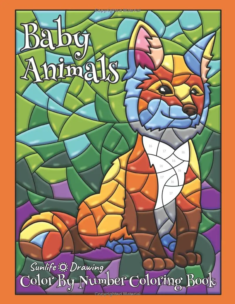Baby Animals Color By Number Coloring Book