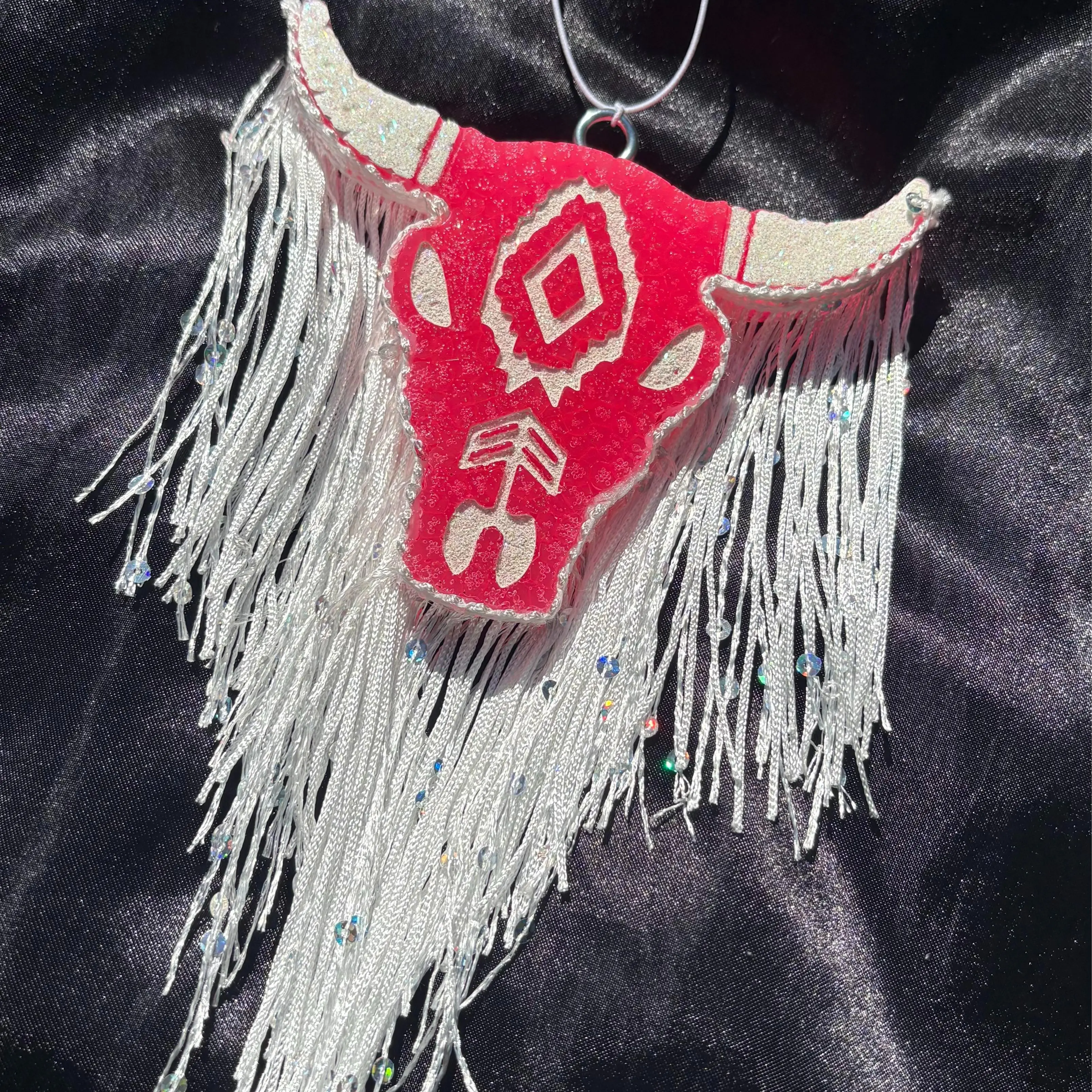Bull Skull Western Car Freshie Air Freshener, Customizable Automotive Interior Fragrance Accessory