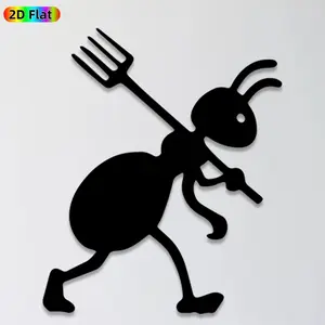 1pc Ant Metal Wall Art, Playful Ant Statue Mural, Ideal Gift for New Year, Easter, Insect Decor Enthusiasts, Rust-Resistant Metal Wall Decor Wall Sculptures, Perfect for Garden Fence & Kitchen Wall Ant Enthusiasts
