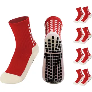 Youth Grip Soccer Socks - Boys and Girls Athletic  Socks for Baseball Football Basketball Hockey Rugby 4 count