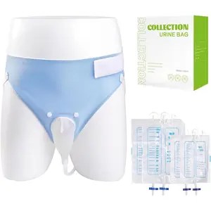 Wearable Urinal for Men,Protable Male Urine Collection Bag,Reusable Silicone Urine Bag,Urinary Drainage Bag System,Elderly Urinal with Urine Bags(2000 ML*2+1000 ML*2) for Bedridden Patients plastic bag basketball  Camo Bow Hunting Backpack  hammit bags