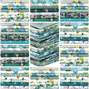 Style 70 Count 10 x 10 Inch  Fabric Square No Repeat Patchwork Fabric for DIY Crafts Quilting, Multi Color Floral Design