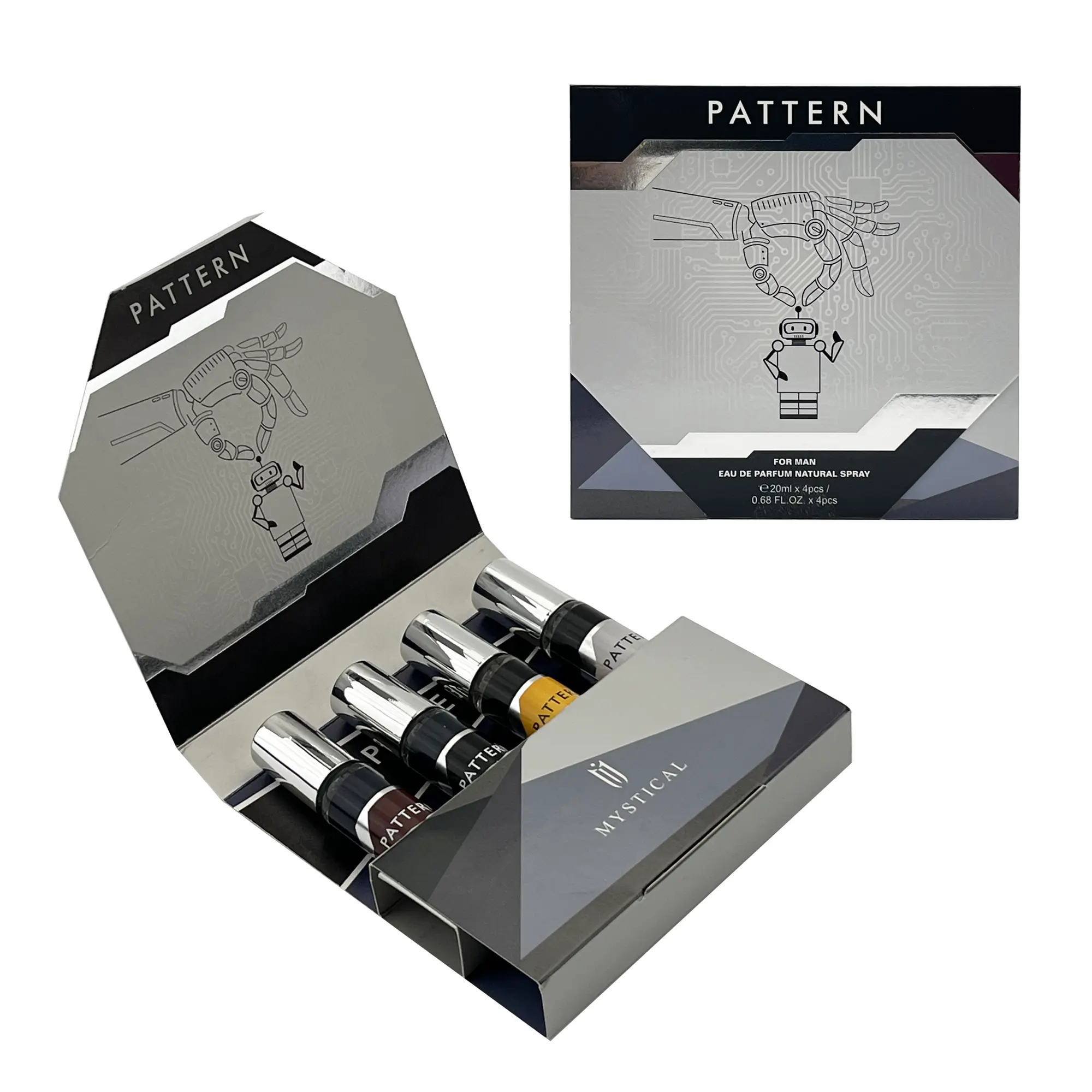 Men's  cologne set - Intense and lasting - Vetiver,lavender,Vanilla - Thanksgiving,Christmas,Valentine's Day - 20ml*4