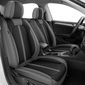 Leatherette Car Seat Protector for Toyota RAV4 2013-2026, Full 5-Seat Set, Stain-Resistant, Breathable, Airbag-Compatible, Non-Slip, Durable, Outdoor-Ready