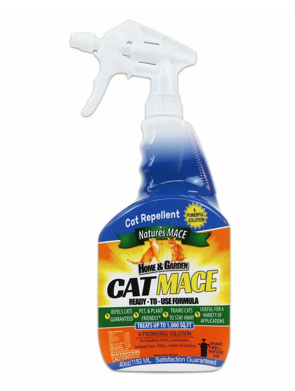 Nature's Mace Cat Repellent Spray - Pet Training Aid for Scratching & Chewing, Outdoor Supplies for Domestic & Stray Cats