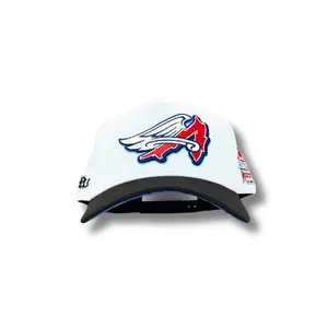 CROOKED ANGLES REMASTERED ASG w/SUEDE UV CUSTOM SILK SATIN LINING SNAPBACK WHITE/BLACK