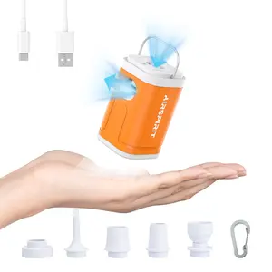 Mini Portable Air Pump – Inflation & Suction for Air Mattresses, Pool Floats & Storage Bags, High-Power 30W, 0.5PSI, 180L/min, 2400mAh Rechargeable,Tiny Cube 02