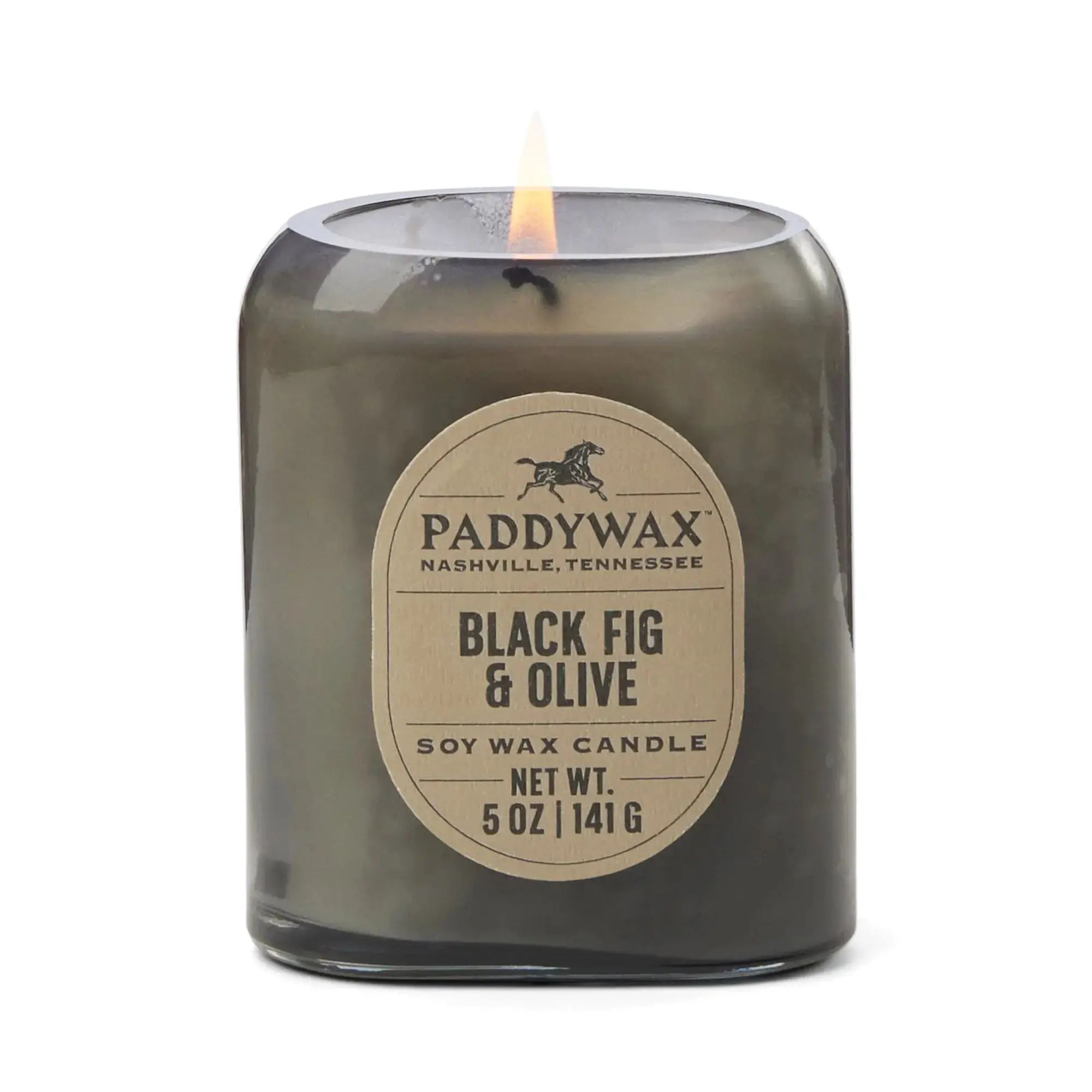 Black Fig & Olive Aroma Bean Candle - 5oz Vista Candle, Minimalist Room Decor, Approx. 35h Burn Time