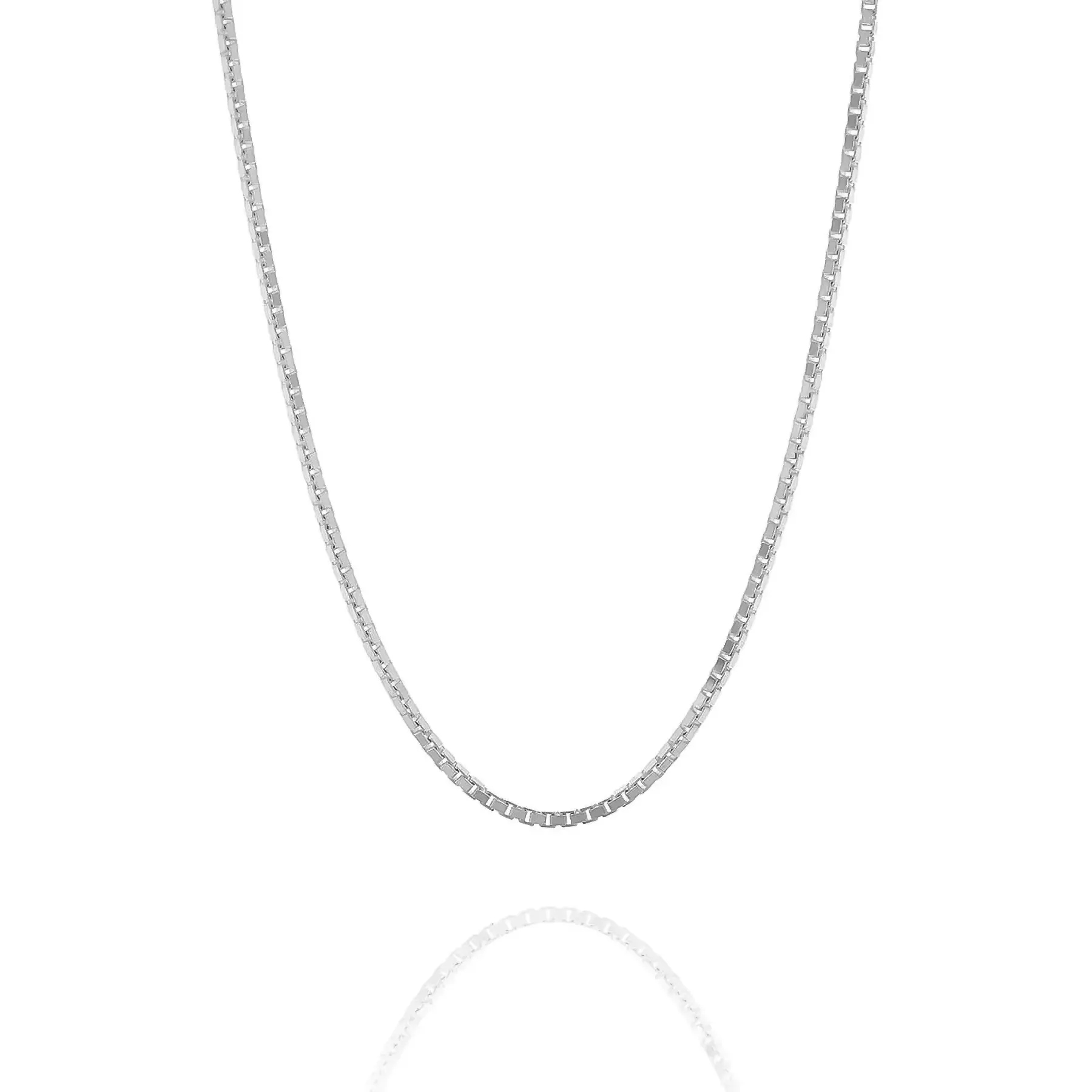 1.4MM STERLING SILVER BOX CHAINS 1.4MM STERLING SILVER BOX CHAINS
