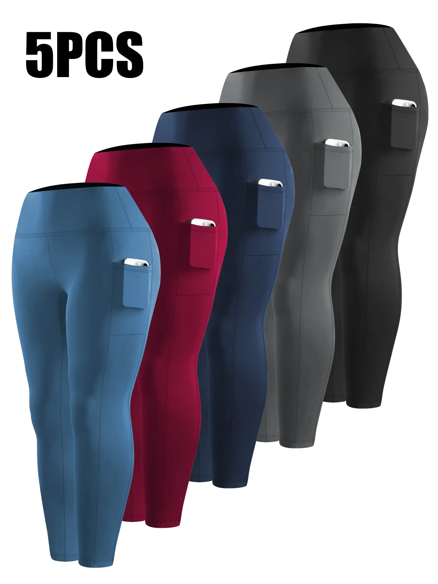 Ytech X  Plus Size Leggings for Women with Pockets Stretchy 1/3/5Pack Leggings XL-5XL Tummy Control High Waist Womens Leggings Workout Yoga Pants Gym Leggings#TikTokShopCyberMondayshopblackfriday#christmasgiftideas#blackfriday