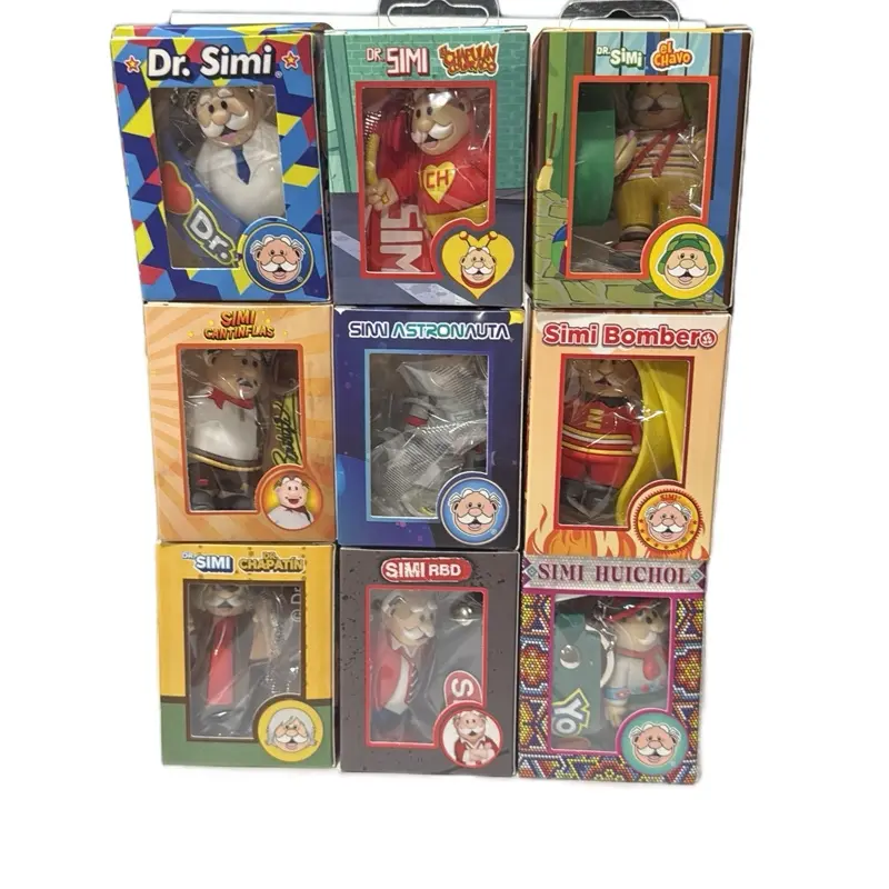 Dr. Simi OG Llavero Keychain - Character Figure in White Outfit, Blue Shirt, Featuring Classic Design Elements