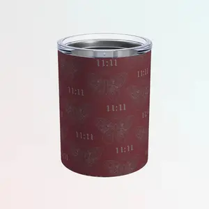 Deep Red Tumbler 10oz, Angel Number 1111 Good Will Come Soon, Numerology Gift, Positive Energy Cup, Manifestation Gift, Law of Attraction Gift