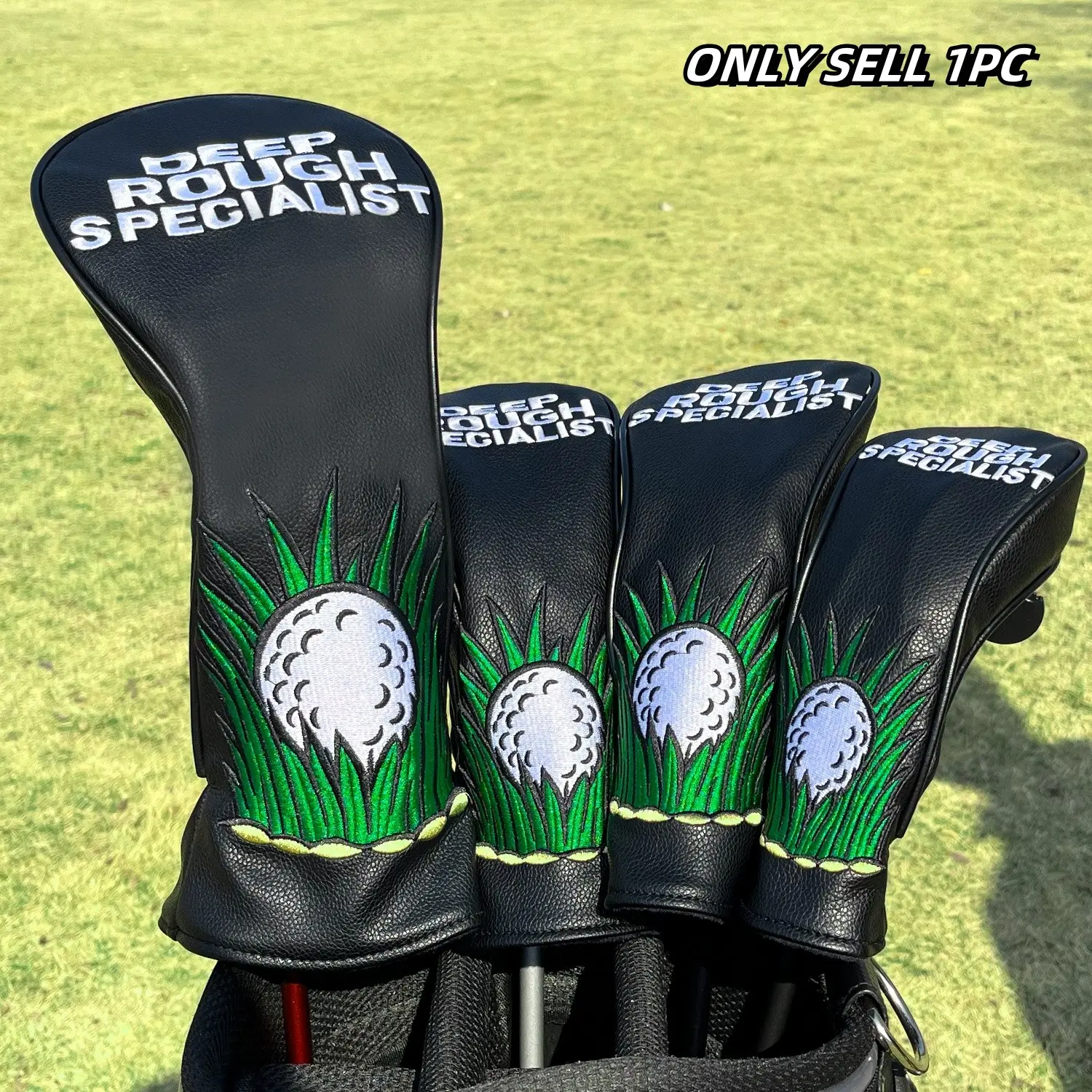 Golf Ball Design Headcovers for Drivers & Hybrids, 1pc/3pcs Set, Golf Accessory, Golf Gear, Golf Supply, Perfect Fit for Both Men & Women, Ideal Gift for Golfers