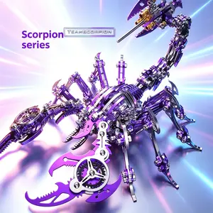 Vivid 3D Metal Puzzle Kit: Scorpion King — A Mechanical Assembly Model Suitable for Adults and Teens. Crafted from Stainless Steel, This Set Makes an Ideal Gift for Hobbyists,Model Toy Gift,Unfinished Product