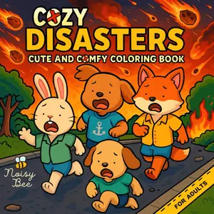 Cozy Disasters: Cute and Comfy Coloring Book for Adults | Adorable Yet Creepy Vibes | Crime and Horror | Simple and Easy Designs for Stress Relief and Relaxation Paperback