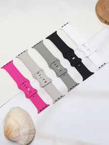 5-Pack Sport Silicone Watch Bands for Apple Watch 38-49mm, Compatible with Series Ultra/se/11/10/9/8/7/6/5/4/3/2/1, Durable Replacement Straps, Smartwatch Strap, Smart Watch Accessories