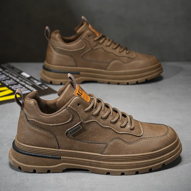 Mens Dress Sneakers Leather Fashion Sneaker Non Slip Comfortable Dress Shoes
