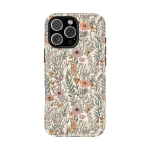 Vintage Bohemian Flower Phone Case Wildflower Cottage Core