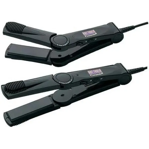 HOT TOOLS Professional Adjustable Angle Flat Iron with 1.5-Inch Ceramic Plates for Silky Straight Hair, Straightening My Hair, Single Item, Plug Powered, Hair Straightening Tool