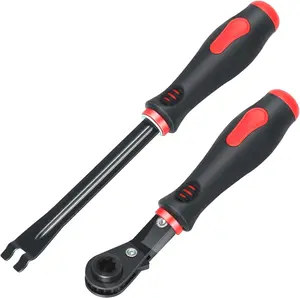 Automatic Slack Adjuster Tools, 5/16" Brake Adjustment Tool Ratcheting Wrench Air Brake System Adjustment Wrench Tools Set for Semi Truck Big Truck Trailers(2 Pack)