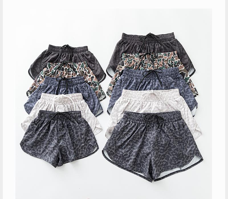 Mama & Me Dry Fit Shorts – Black & White, Leopard, Cowboy/Cowgirl, Camouflage