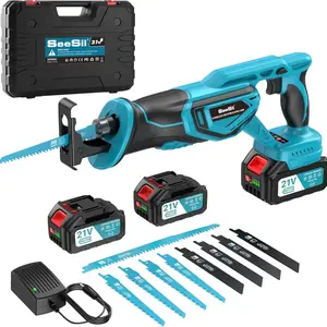 SeeSii Reciprocating Saw, 3500RPM Brushless Power Cordless Reciprocating Saw with LED Light, Tool-free Blade Change 8 Saw Blades Portable Reciprocating Saw for Wood PVC Cutting SRW01 RS100 #TikTokShopBlackFriday