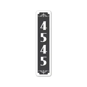 Vertical House Number Sign