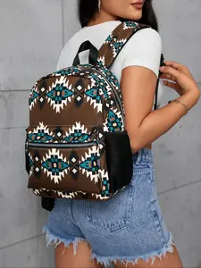 Fashion Vintage Bohemian Style Backpack, Unisex Casual Travel Bag, Durable and Stylish Design, Perfect for Daily Use