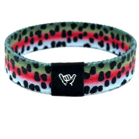 Rainbow Trout Skin Wristband Bracelet