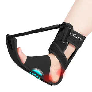 Upgraded Plantar Fasciitis Night Splint, Adjustable Straps Plantar Fasciitis Relief, Supportive Foot Braces with Arch Cushion for Achilles Tendonitis, Foot Drop & Heel Spur Pain Relief Day & Night (Black)
